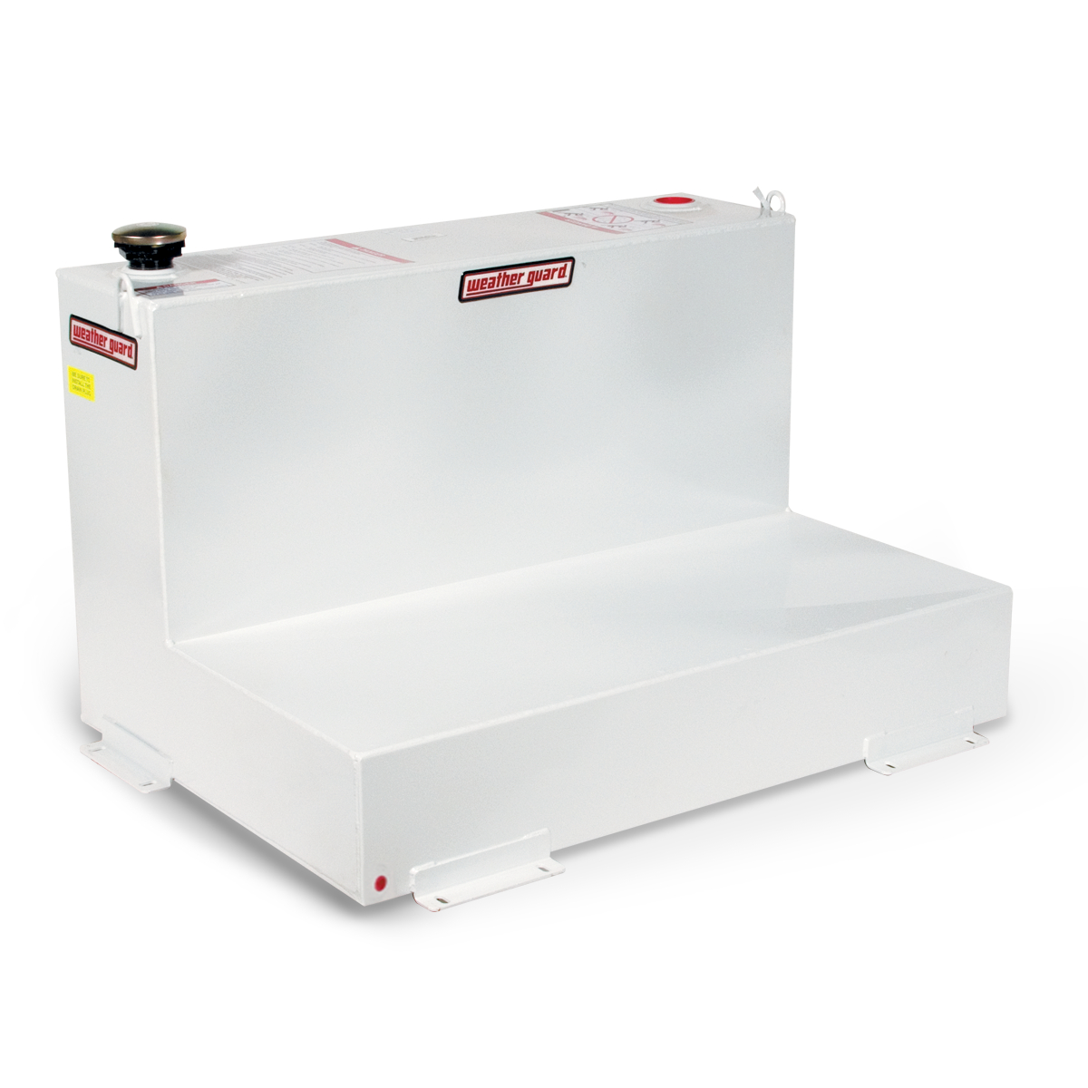Weather Guard 75 Gal. Steel L-Shape Transfer Tank in Brite White Weather Guard 75 Gal. Steel L-Shape Transfer Tank in Brite White