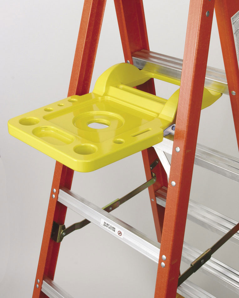 Werner 76-2 Molded Plastic Paint Pail Shelf Spill Proof Step Ladder Accessory 