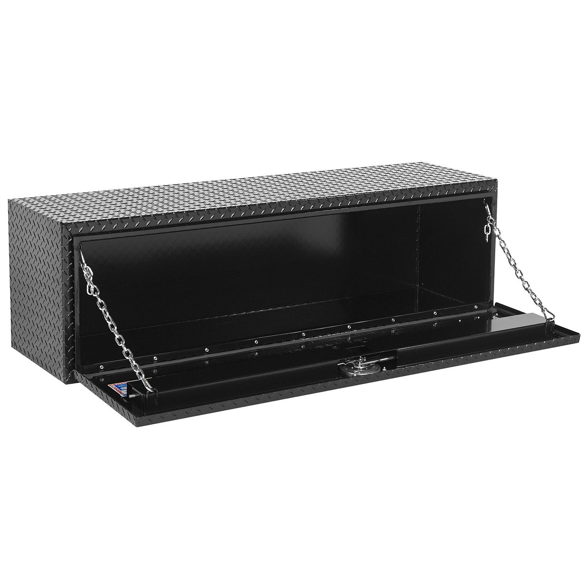 Weather Guard 48 Matte Black Aluminum Underbody Truck Tool Box Weather Guard 48 Matte Black Aluminum Underbody Truck Tool Box