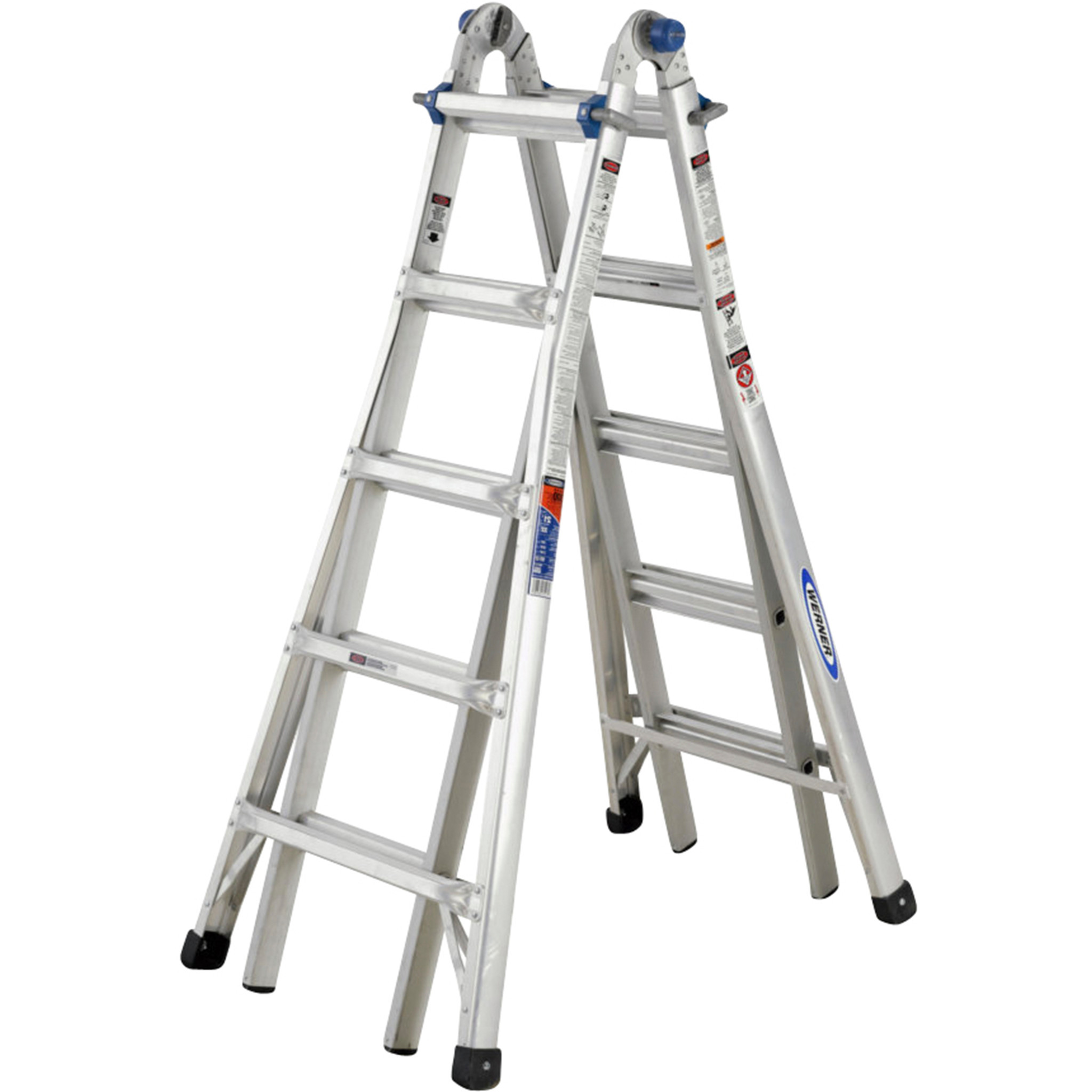 Aluminium Folding multi purpose Ladder Step Ladder Locking 2.7m Extendable EN131 
