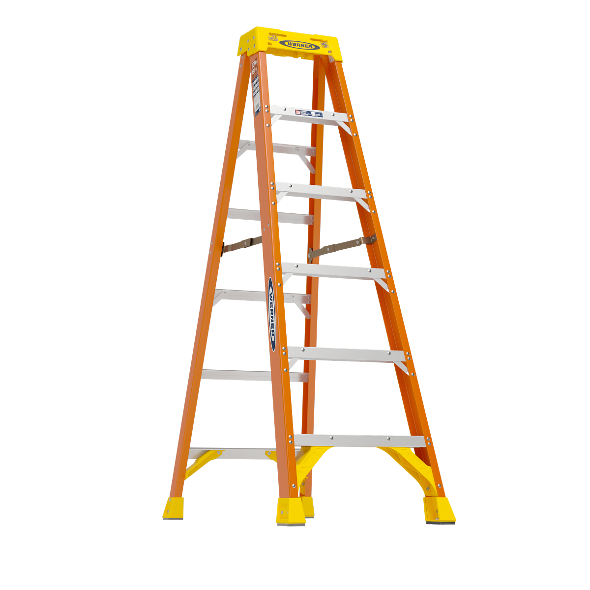 Werner 6 ft. H Aluminum Step Ladder Type IA 300 lb. capacity Werner 6 ft. H Aluminum Step Ladder Type IA 300 lb. capacity