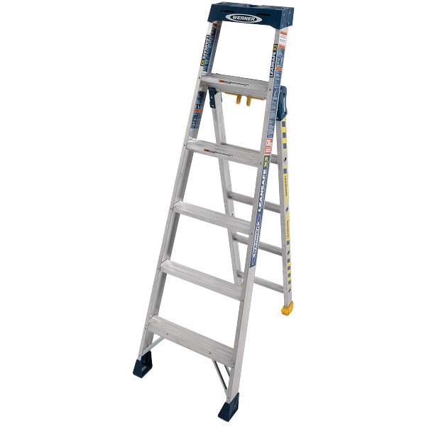 13ft Reach Height 3N1 Multi-Purpose Ladder, 300lb load capacity