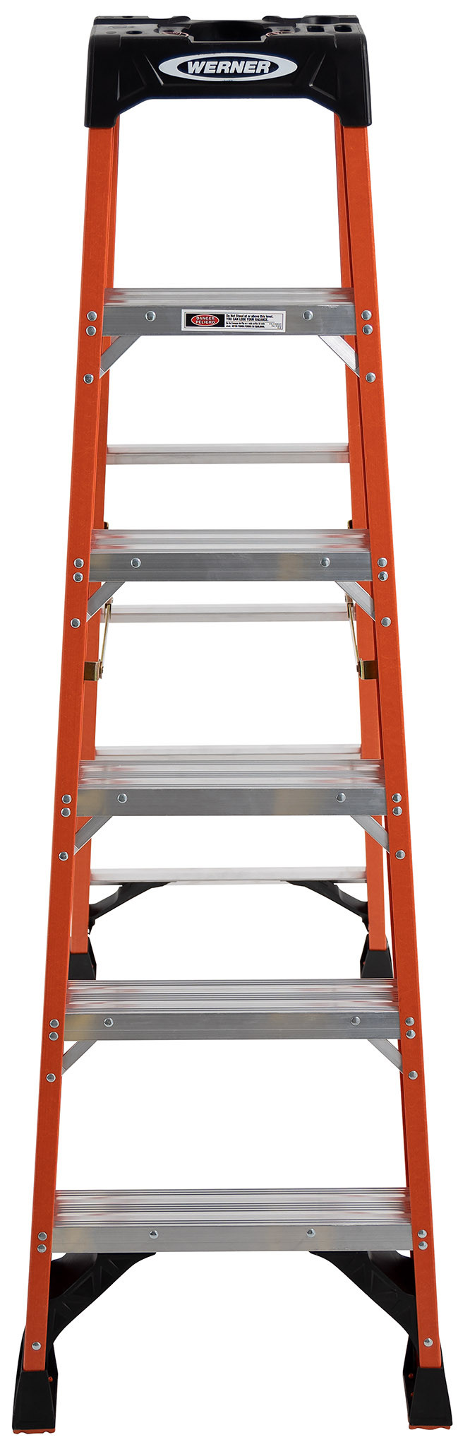 Werner Fiberglass Step Ladder 10 Reach Height) With 300 Load Capacity