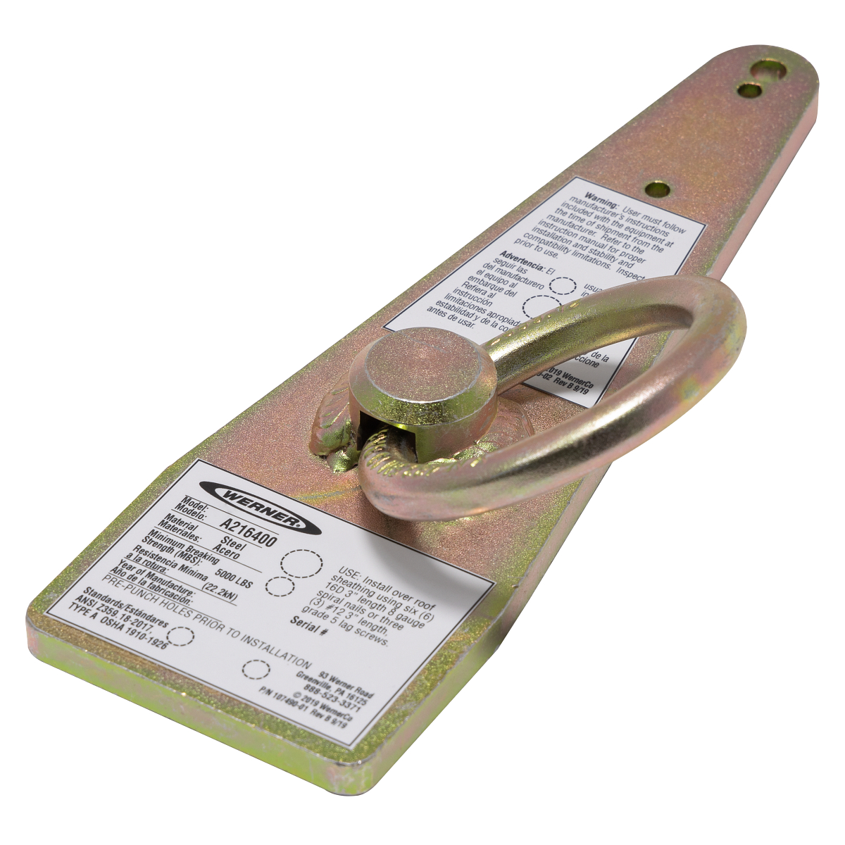A216400 | Anchorage Connectors | Werner A216400 | Anchorage Connectors | Werner