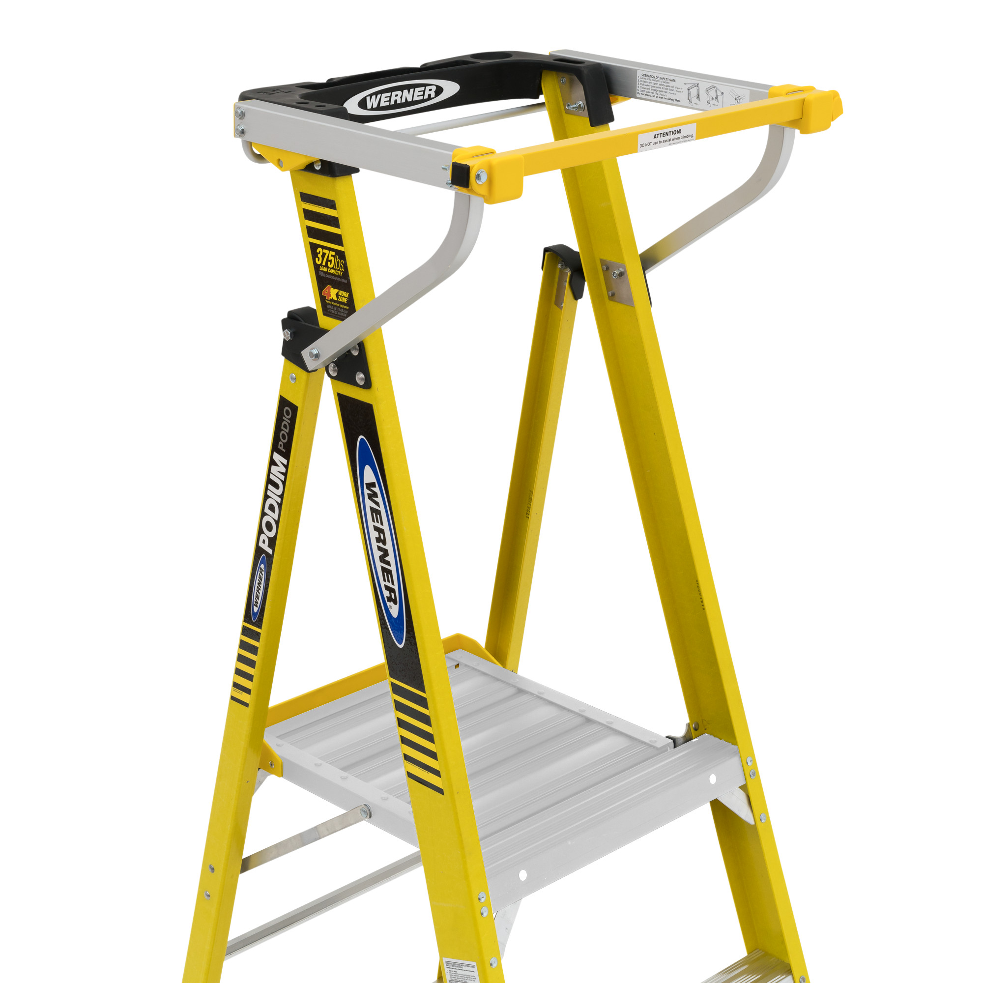 Werner Podium Accessories WERNER AC63 Podium Ladder Gate - Aluminum ...