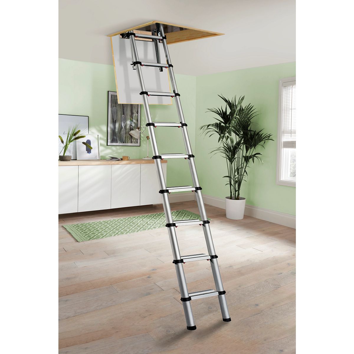 Werner telescopic loft ladder deals