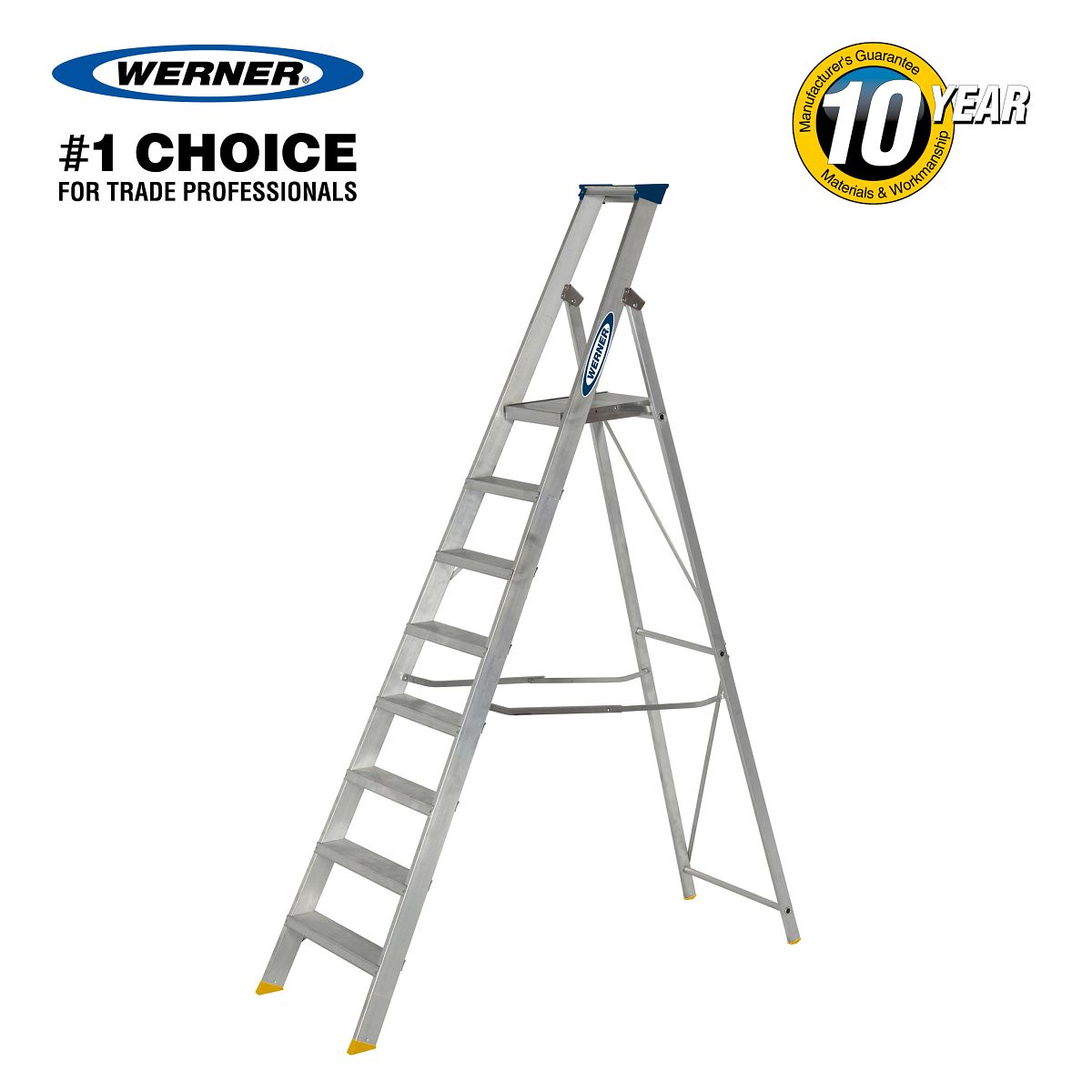 Werner 8 tread platform step ladder deals
