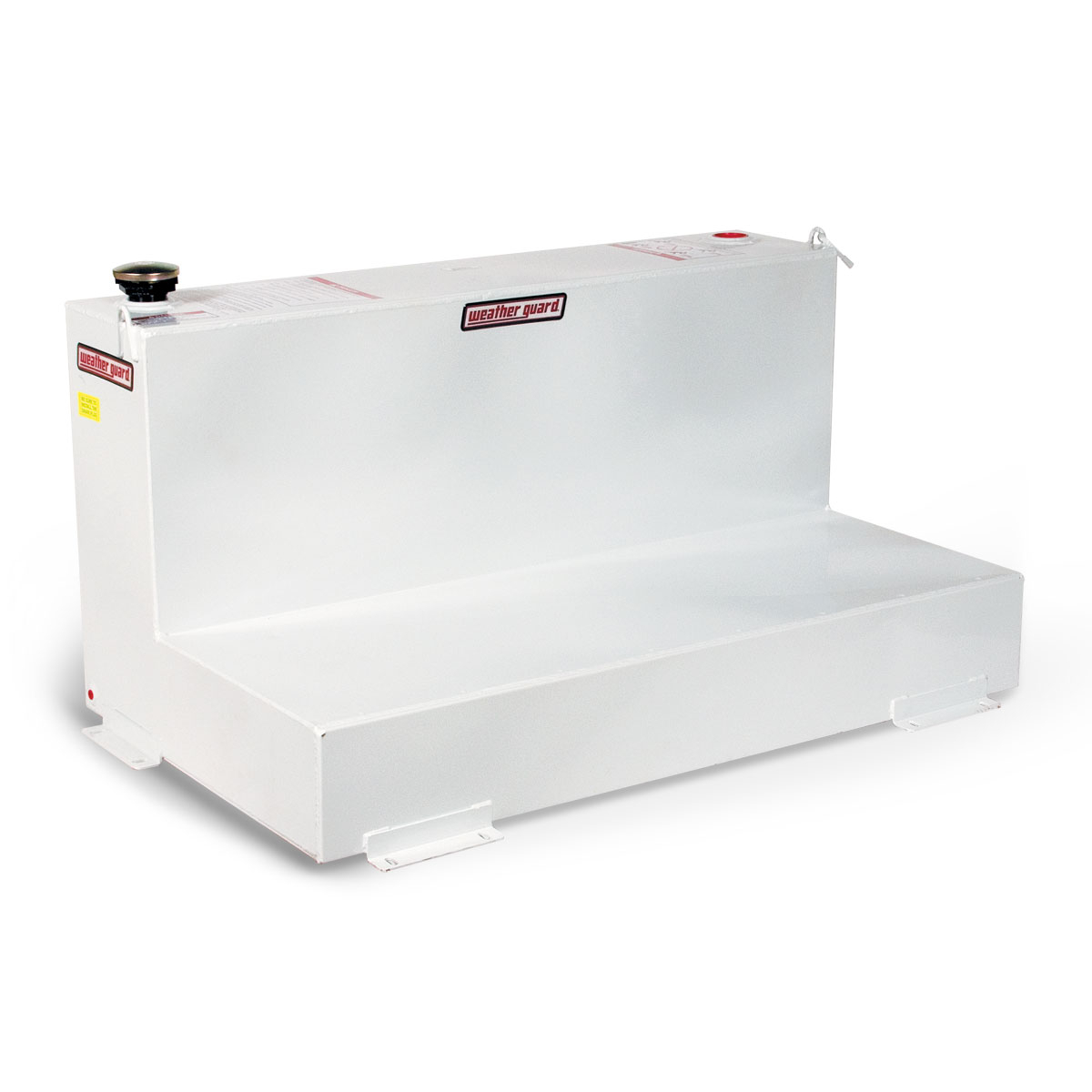 Weather Guard 75 Gal. Steel L-Shape Transfer Tank in Brite White Weather Guard 75 Gal. Steel L-Shape Transfer Tank in Brite White