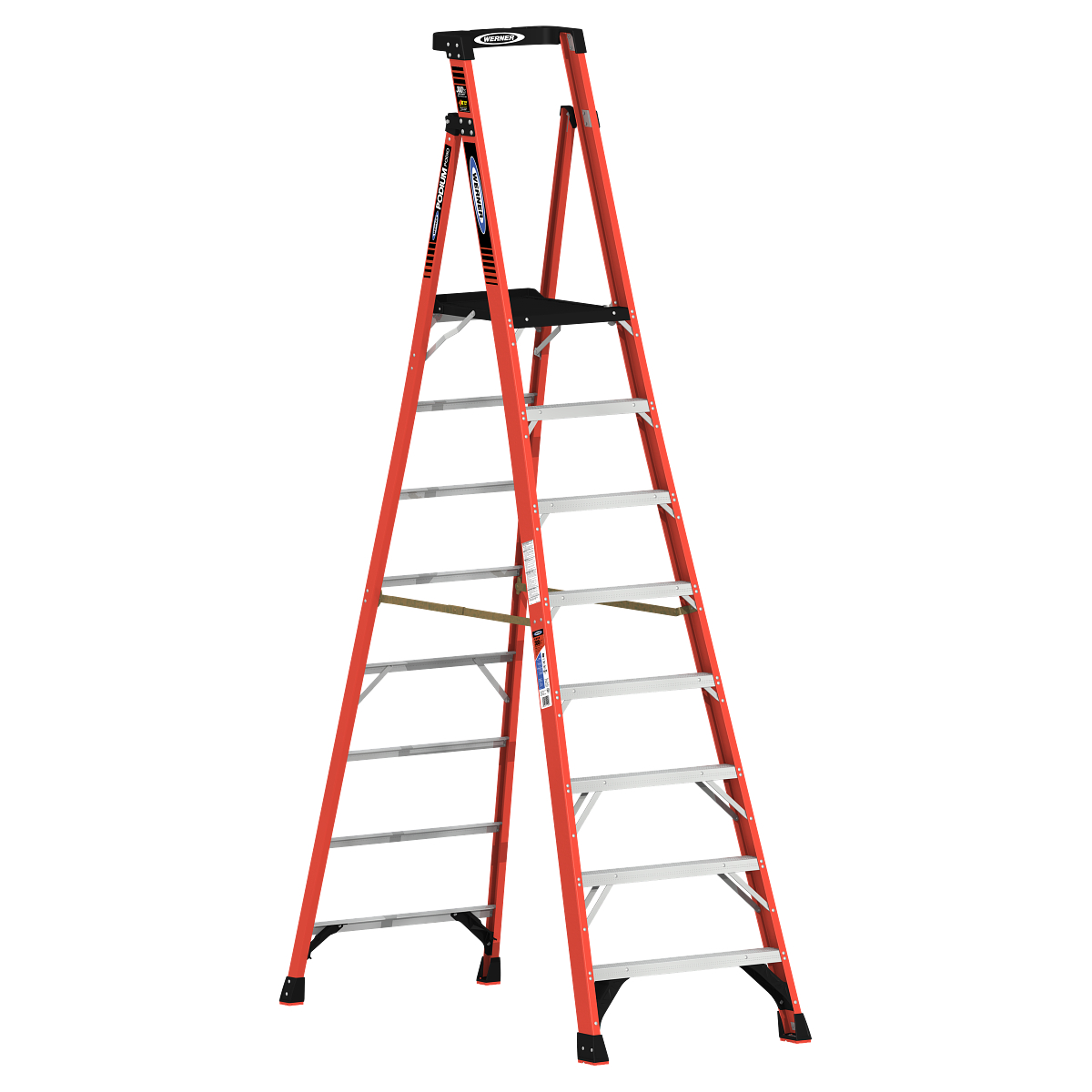 Ladder Platform System, Anti-Slip Heavy Duty Step Ladder Work