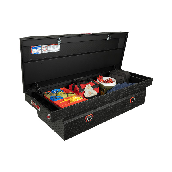 Model 117-52-04 Saddle Box, Aluminum, Full Extra Wide, Textured