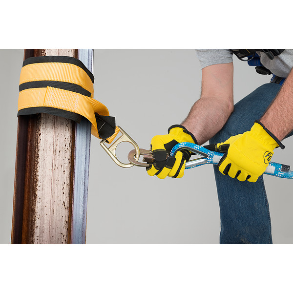 L100060 60ft 2-Man Rope Horizontal Lifeline System, Cross-Arm