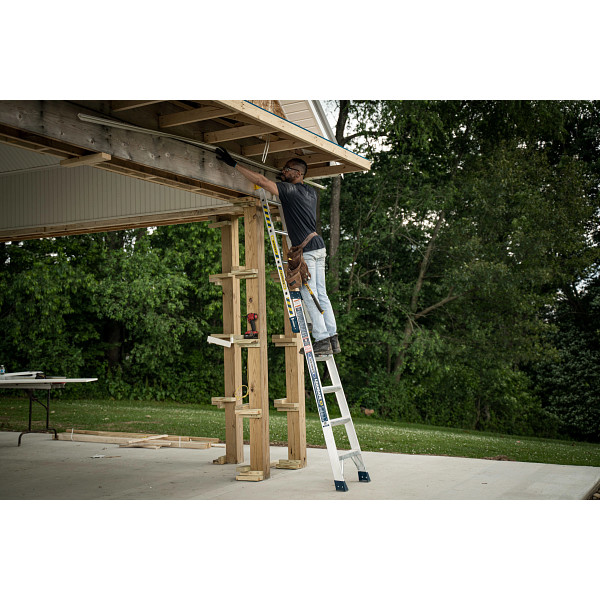 13ft Reach Height 3N1 Multi-Purpose Ladder, 300lb load capacity