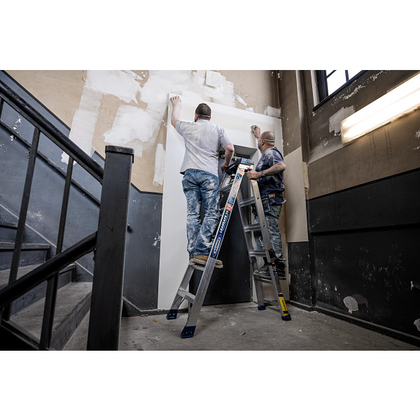 14ft Reach Height 5N1 Multi-Purpose Ladder, 300lb load capacity