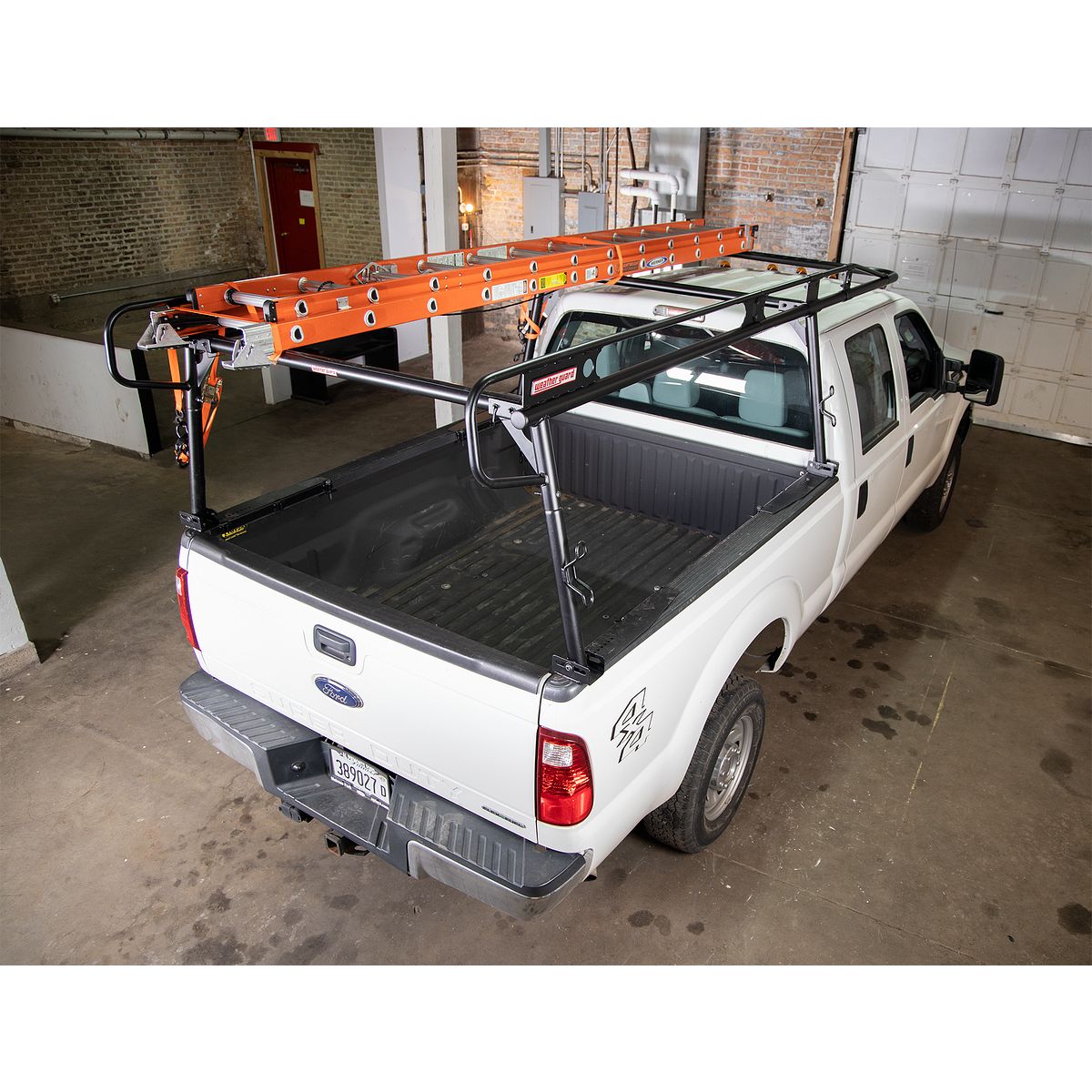 Truck ladder rack with toolbox deals