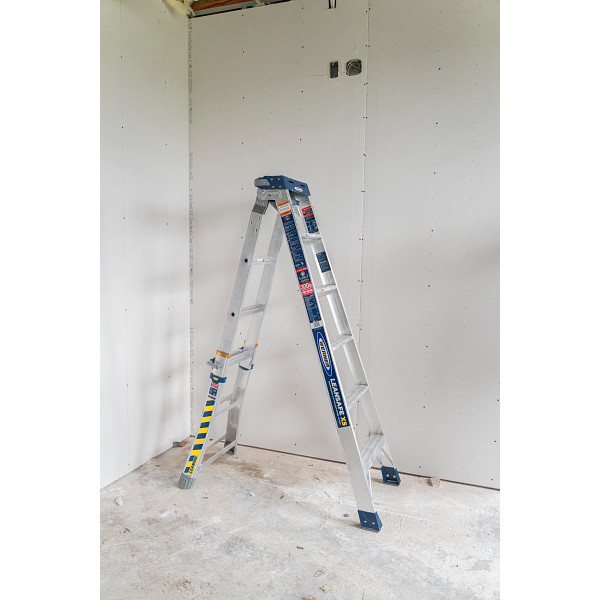 14ft Reach Height 5N1 Multi-Purpose Ladder, 300lb load capacity