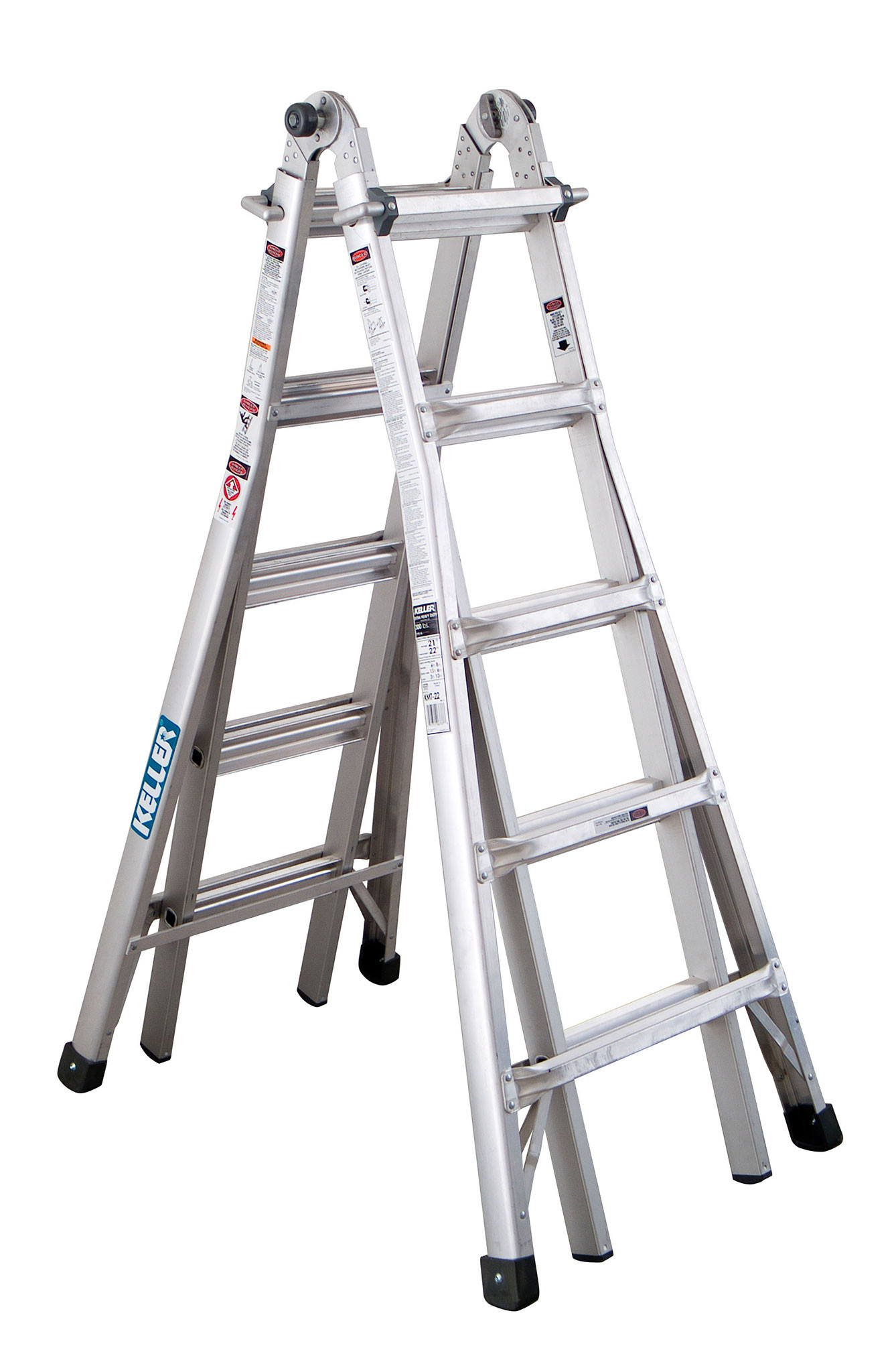 11 Rung Trade Master Combi All-in-One Extension Ladder Step Ladder & Free Standing Ladders Plus Ladder Clamps