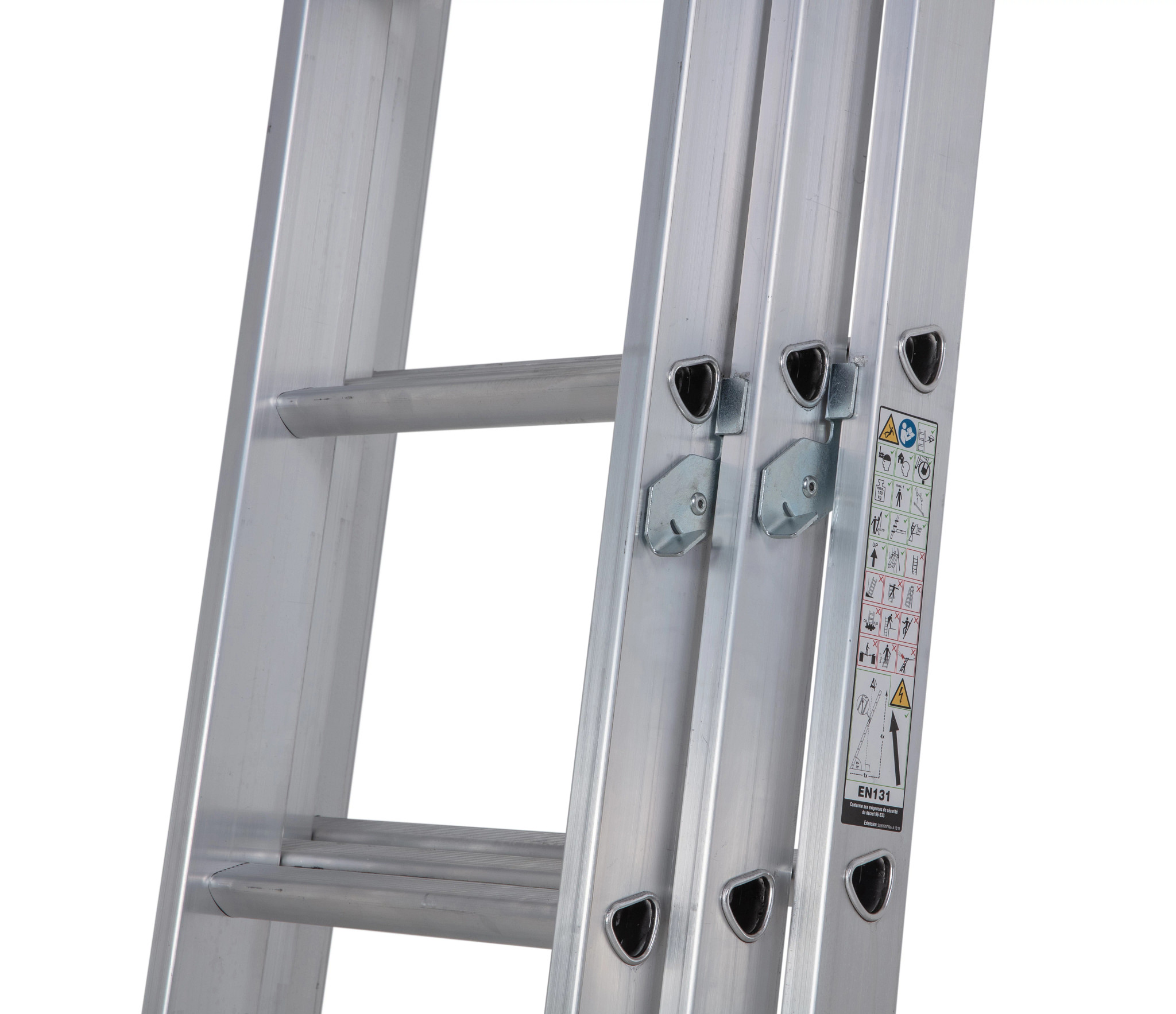 Combi Triple Extension Ladders Max Loft Stand-Off Stabilizer Aluminium Ladder UK 