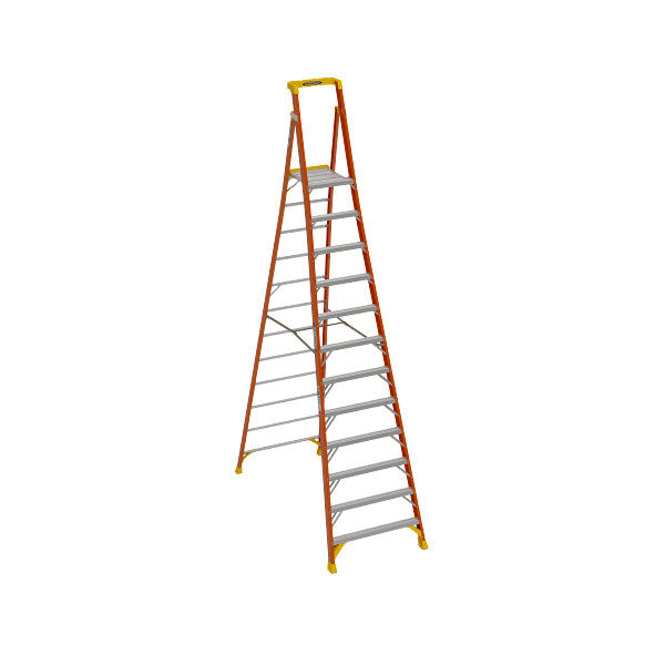 18ft Reach Height Fiberglass Podium Ladder 12ft Type IA PD6212
