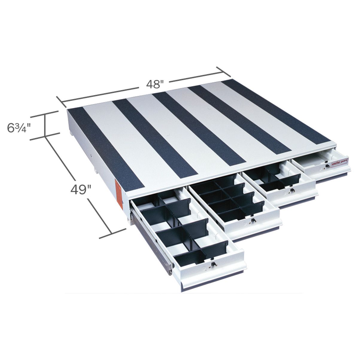 Heavy-Duty Aluminum Slide Drawer Floor Storage Units