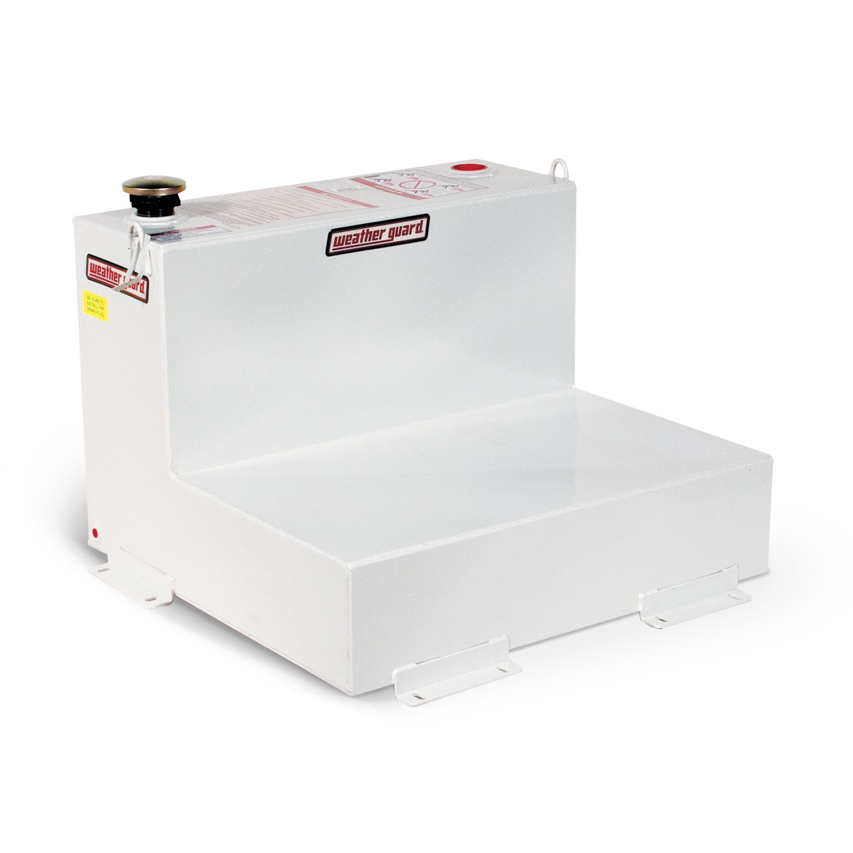 Weather Guard 75 Gal. Steel L-Shape Transfer Tank in Brite White Weather Guard 75 Gal. Steel L-Shape Transfer Tank in Brite White