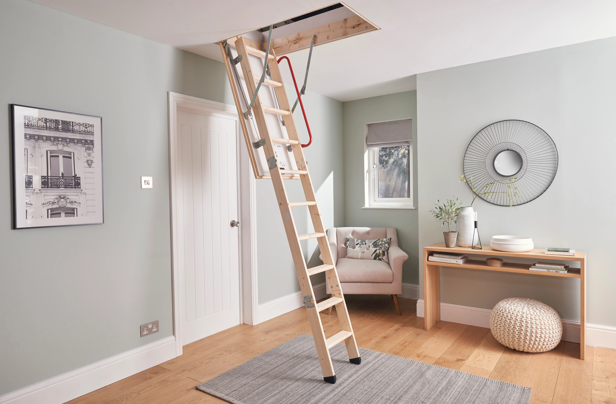 Youngman 34535000 Eco Timber Folding Loft Ladder Wood for sale online 