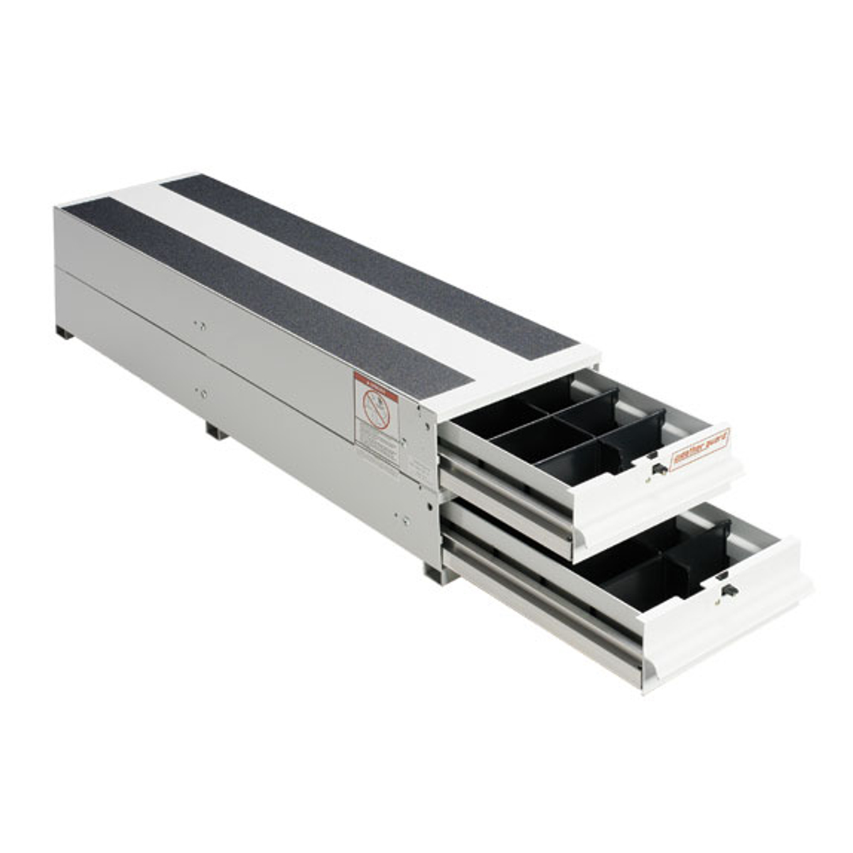 Weather Guard 12.25 in. Aluminum Stacked Itemizer Van Drawer Unit in Brite White Weather Guard 12.25 in. Aluminum Stacked Itemizer Van Drawer Unit in Brite White