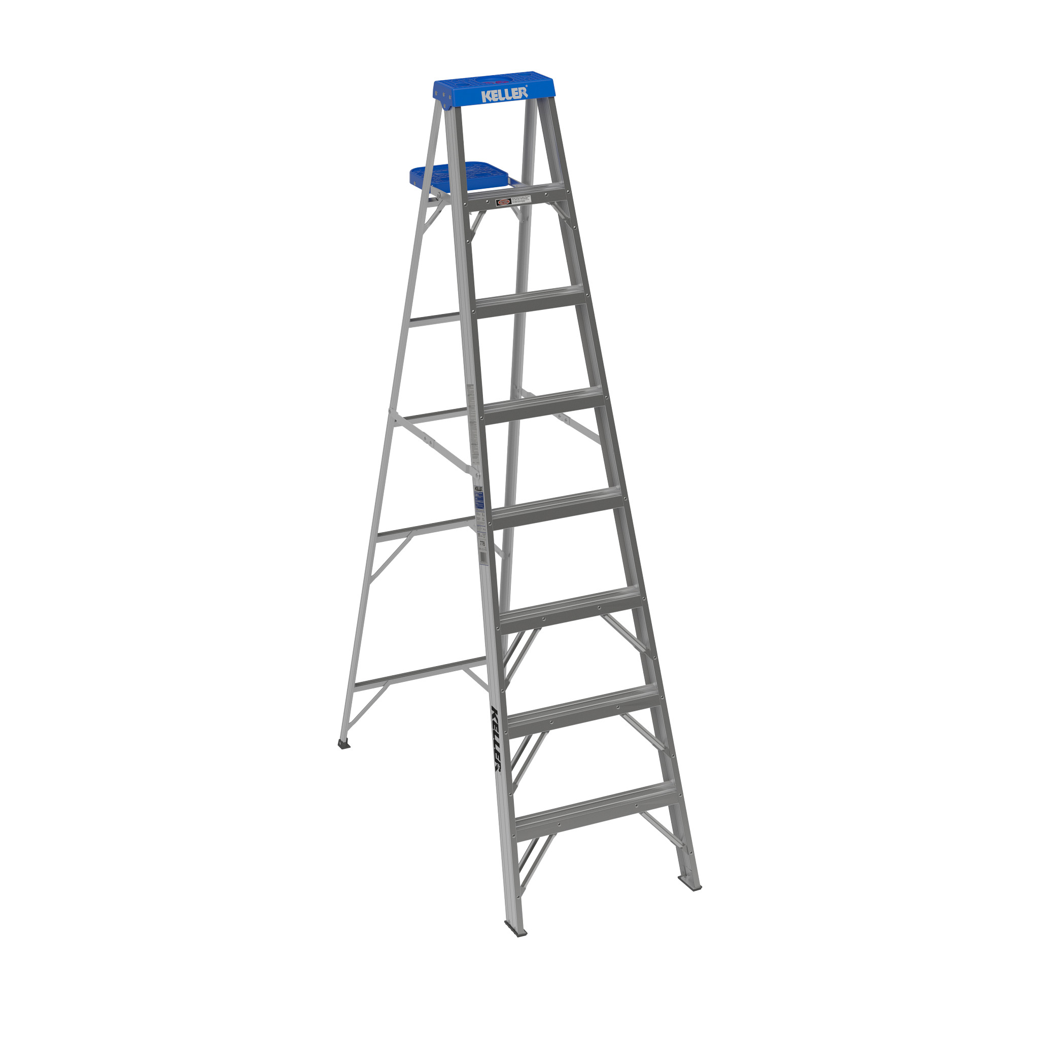 Keller® 10' Type IA Aluminum Step Ladder 300 Max At