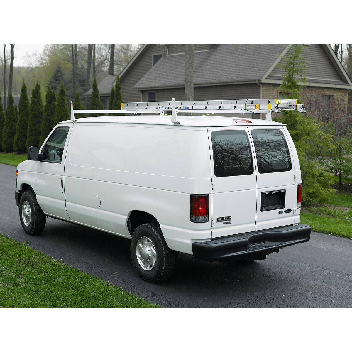 E250 shop ladder rack