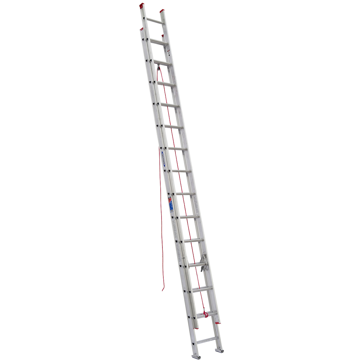 Werner 20 ft. H Aluminum Telescoping Extension Ladder Type III 200 lb. capacity Werner 20 ft. H Aluminum Telescoping Extension Ladder Type III 200 lb. capacity