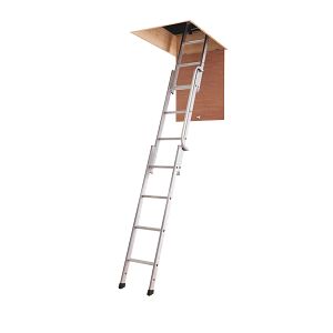 Werner folding hot sale attic ladder aluminium