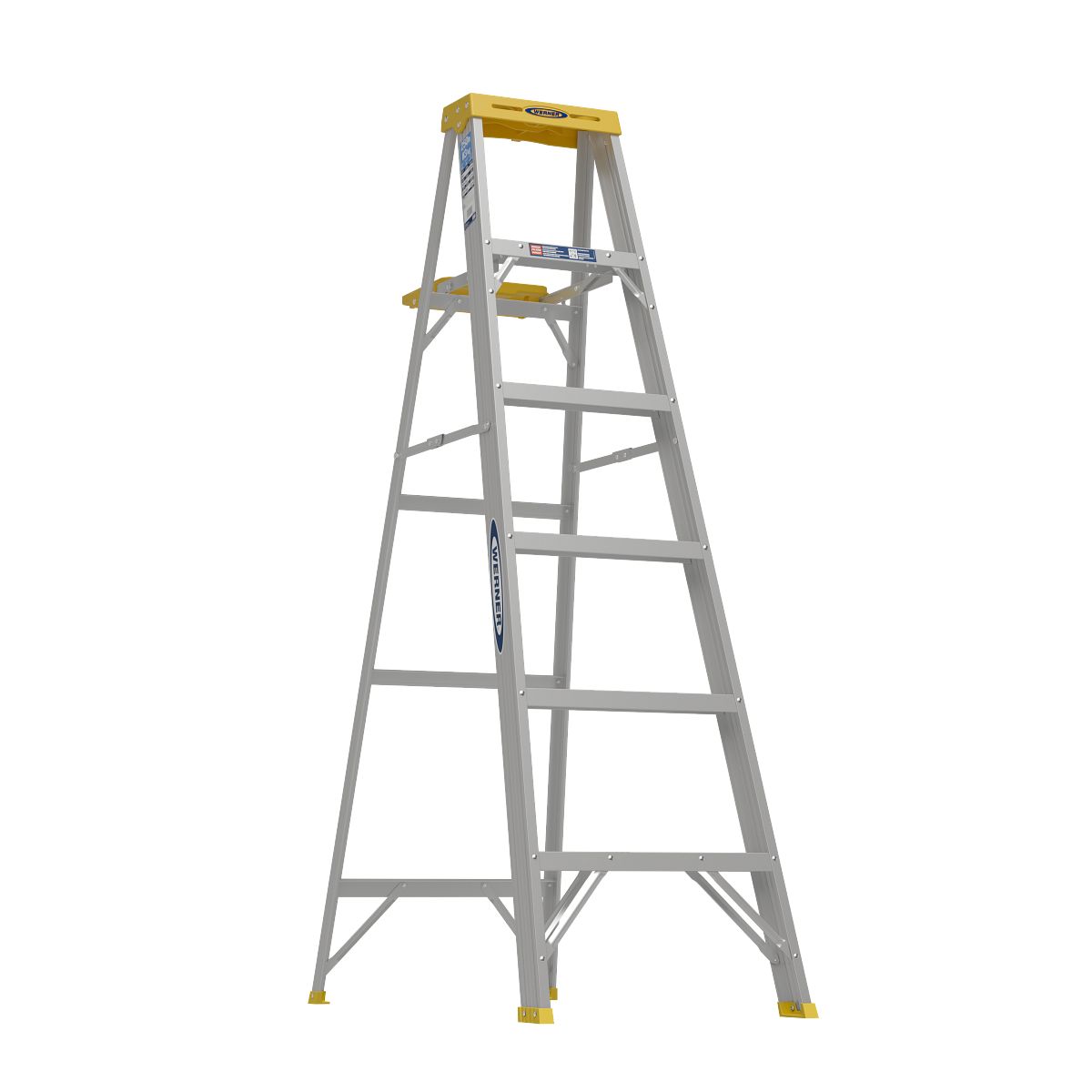 Werner 6 ft aluminum ladder deals